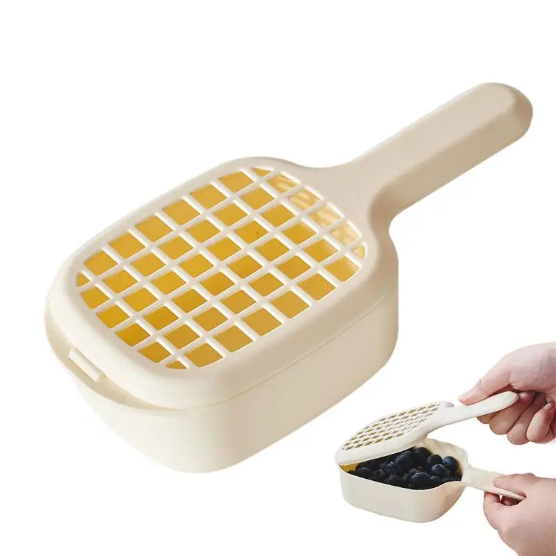 

Fruit Cleaning Drain Box Japanese Blueberry Swing Drain Basket With Handle Fruit Vegetable Drain Basin Filtered Vegetable Basket