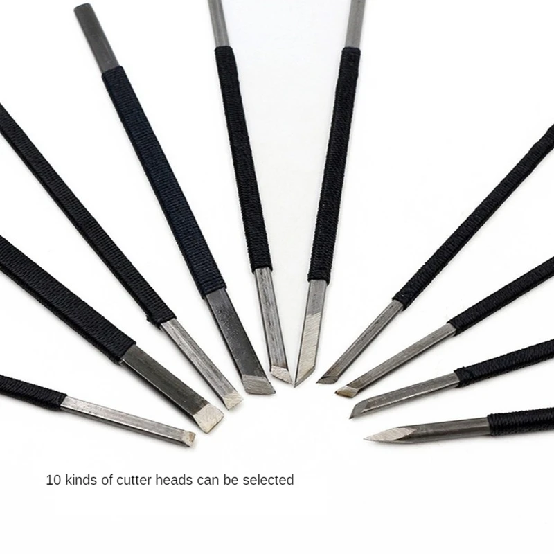 High-carbon Steel Stone Carving Knife Seal Engraving Knife Sculpture Stone Chisel Wood Carving Tools Set 10Pcs cutting knife wood carving knives wood carving blades carving tool