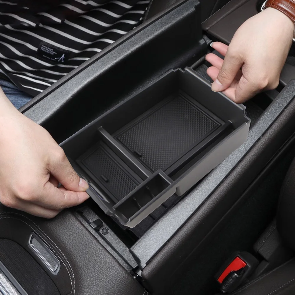 Auto-Armlehnen-Aufbewahrungsbox für Mercedes Benz GLE-Klasse W167 V167 350 450 400d 2020–2024, zentraler Handschuhfach-Halter, Auto-Innenraum – Detail 4