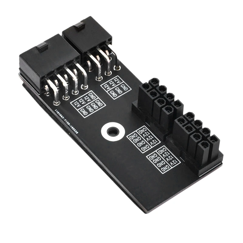 

Двойной ATX 8Pin разъем на 6 + 8Pin штекер 180 градусов угловой адаптер для карты графического процессора