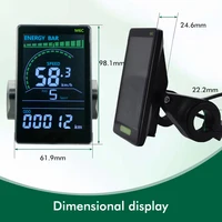 UART 2 M6C 24V 36V 48V vélo électrique LCD affichage compteur étanche E Scooter LCD panneau couleur écran pour vélo électrique de montagne 6