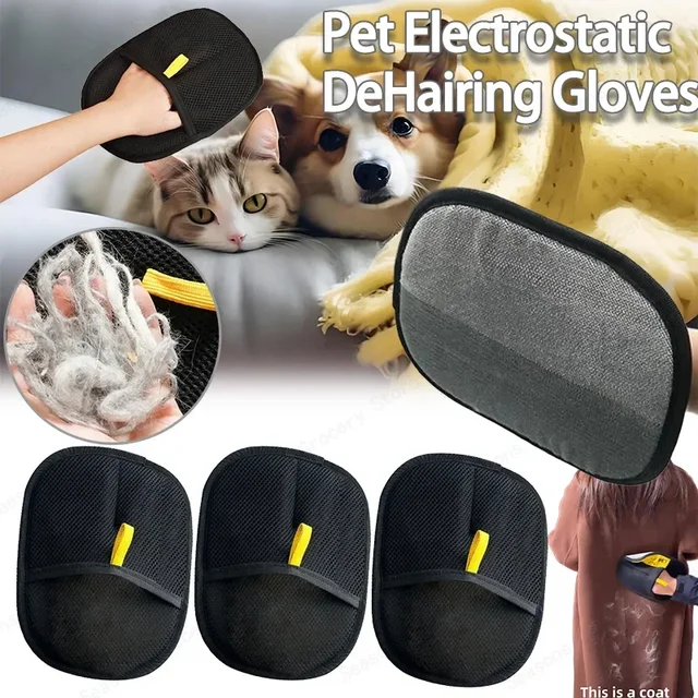 2025Pet Grooming Glove Double Sided Hair Removal Glove for Cats Dogs Bathing Cleaning Carpet Sofa Portable Washable PetAccessory 2025Pet Grooming Glove Double Sided Hair Removal Glove for Cats Dogs Bathing Cleaning Carpet Sofa Portable Washable PetAccessory