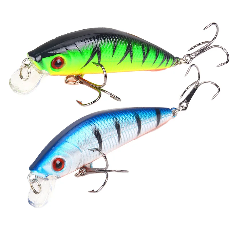 

ALASICKA 1pcs Plastic Material Bait 7cm 8.5g Minnow Artificial Hard Fishing Lure Laser Crankbait Hard Bait for Striped Bass