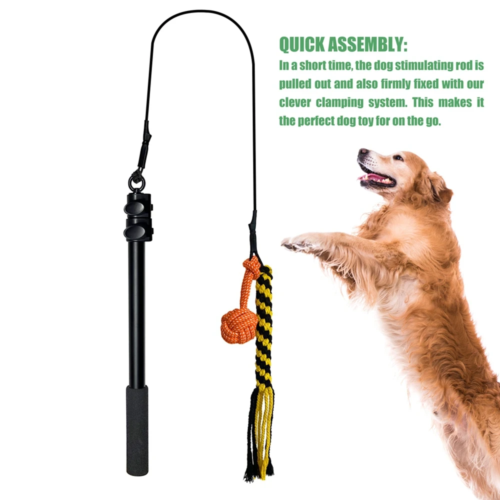 Dog Flirt Pole Interactive Dog Toys For Small Dogs Telescopic Dog  Enrichment Toys Flirt Pole For Dogs Heavy Duty For Exercise - AliExpress