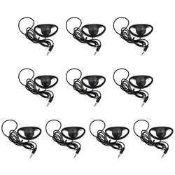 Pack of 10 Universal Mono Earbud Headsets with 3.5mm Jack (10 unit)