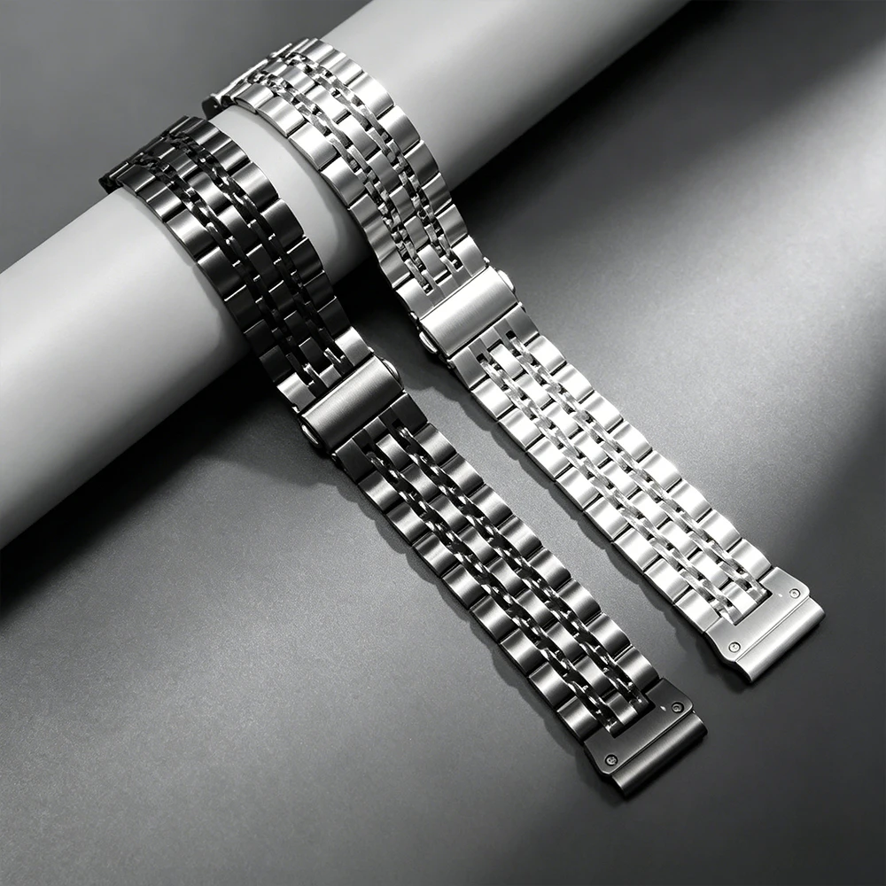 Premium Quick Fit Stainless Steel Watch Strap - 26mm/22mm Metal Band