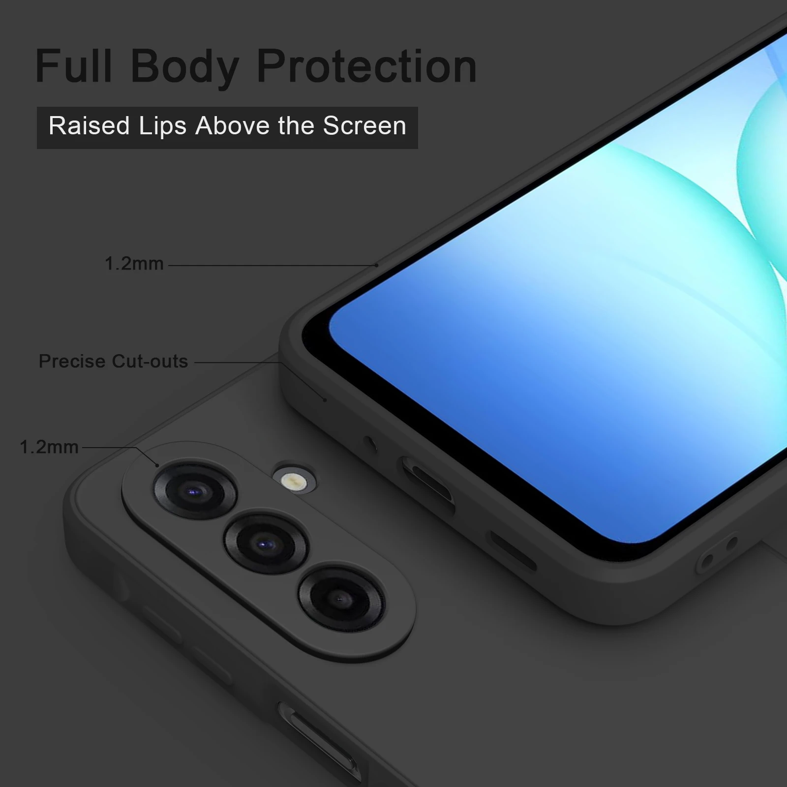 Soft Silicone Shockproof Phone Cover - Enhanced Protection Case