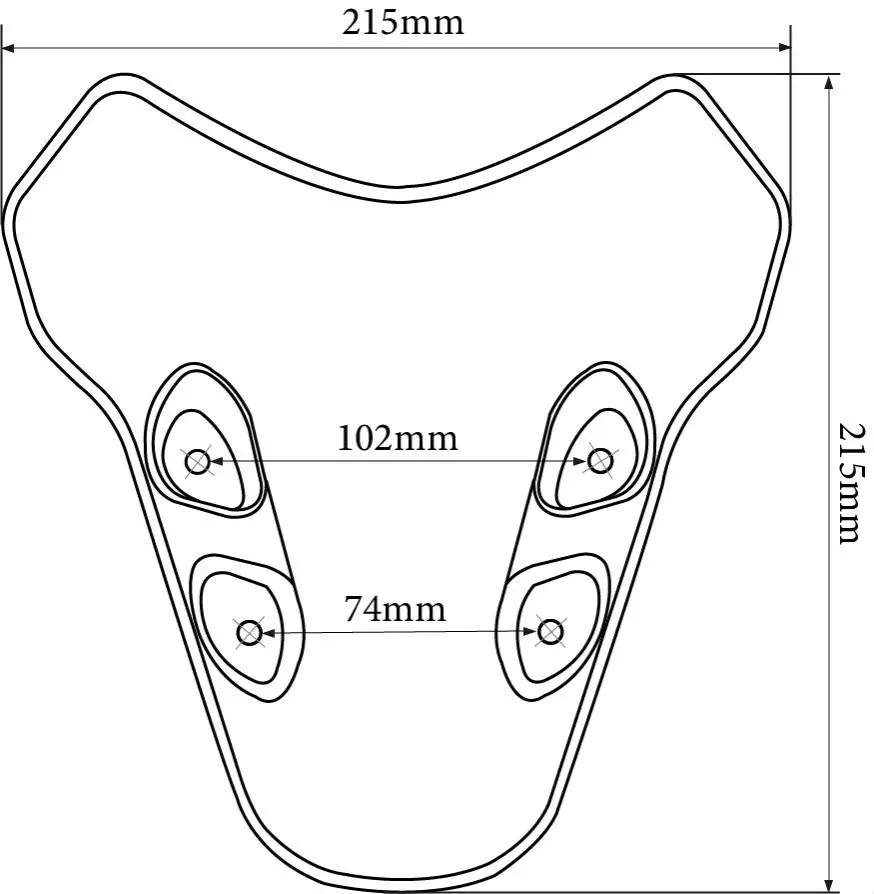 For YAMAHA MT-07 MT07 MT 07 2021 2022 2023 2024 Motorcycle Accessories Windshield Windscreen Windproof Wind Screen Deflector