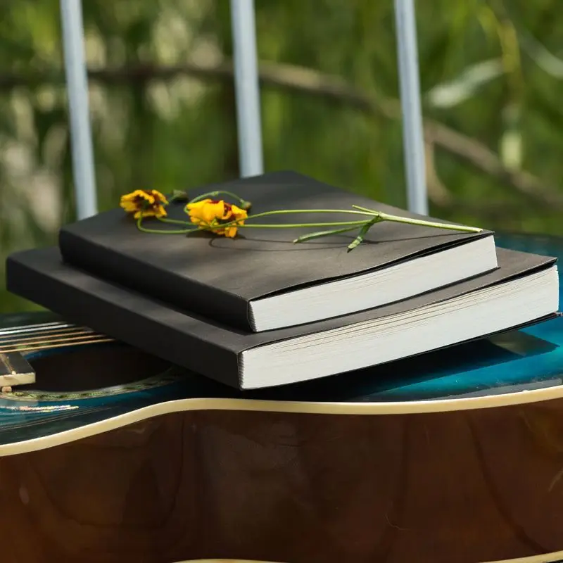 

A5/B5 Drawing Book black Drawing Student Notebook Sketch Book Cardboard Painting Sketchbook School supplies