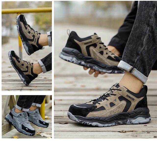 Scarpe Antinfortunistiche Uomo - Punta In Acciaio, Leggere, Impermeabili, Traspiranti - Foto 8