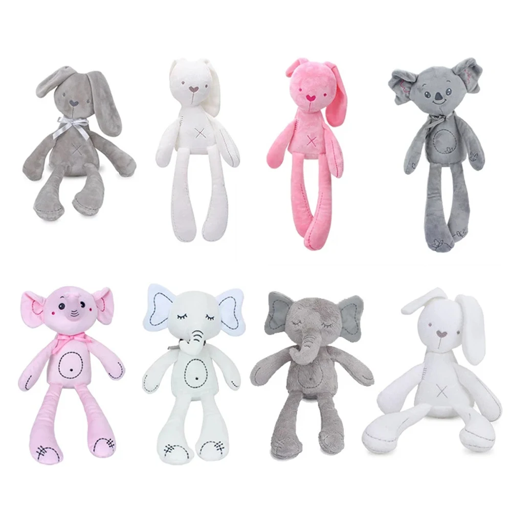 

Кролик, плюшевые игрушки, Мягкий Кролик, слон, коала, животные, плюшевая кукла для детей, подарки на день рождения и Рождество