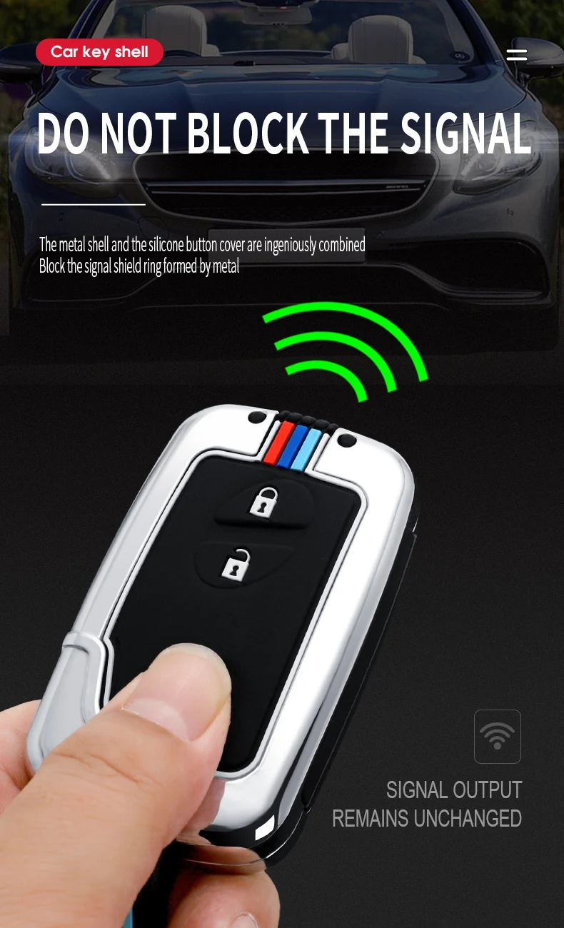 Copertura della cassa chiave dell'automobile della lega per Lexus IS250 CT200 CT200h RX270 RX350 RX450 3 4 pulsanti telecomando portachiavi portachiavi Auto Shell - Sc79626a5329b4c24bc30cff1636dab1bP