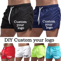 Summer Quick-Dry Shorts Men Swimwear Beach Shorts Pocket   Beach Shorts Customize your logo 1