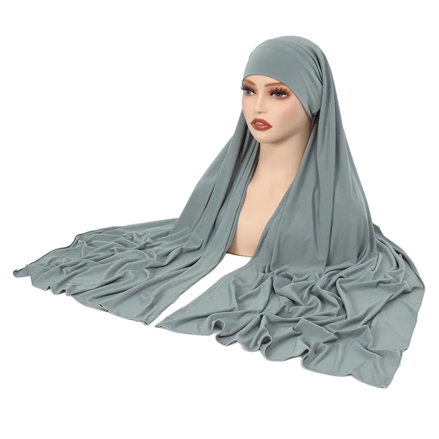 Cristal chanvre femmes Hijab couleur unie musulman dames Turban doux élastique foulard moyen-orient tête enveloppement foulard