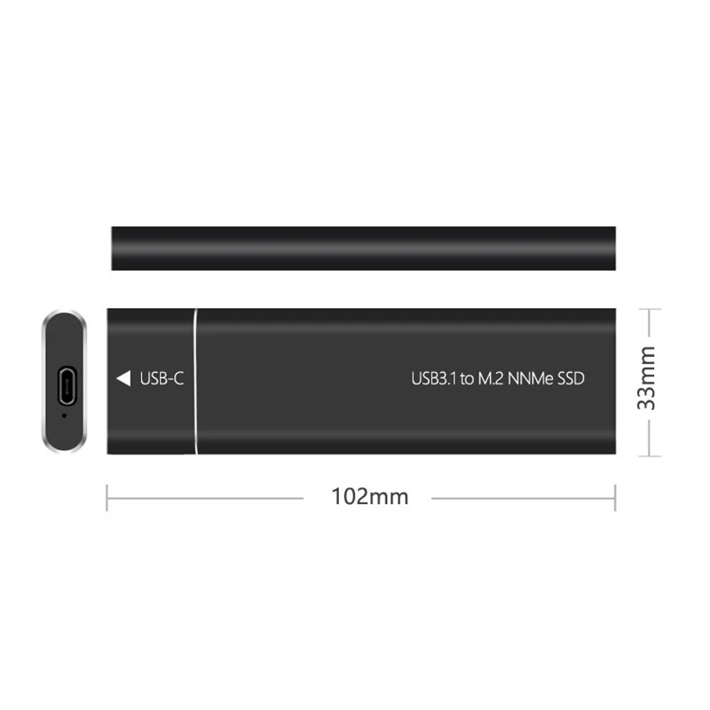 M2 SSD 인클로저 NVMe USB3.1 외장 스토리지 HDD 케이스, PCIe SSD 박스, NGFF SATA SSD 디스크 하드 드라이브, PC 노트북용, 10Gbps