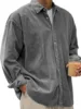 Corduroy Long Sleeve Shirt Men's Loose Casual Style Autumn Winter Thickened Outerwear Fashionable Brand Teenager Suitable
