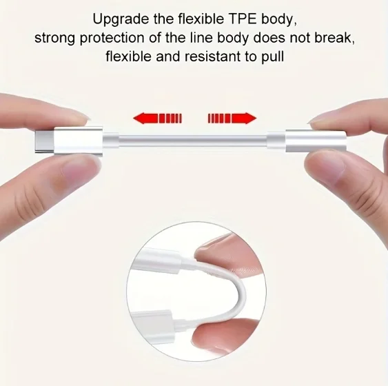 USB Type-C to 3.5mm Audio Adapter Cable