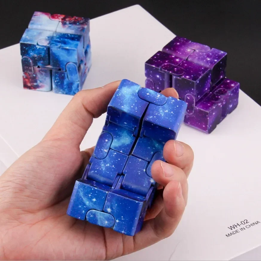 Cube Anxiety Relief Toy Hand Held Magic Sensory Stress Cube Toy for Adults Kids Relieve Stress Christmas Party Favors