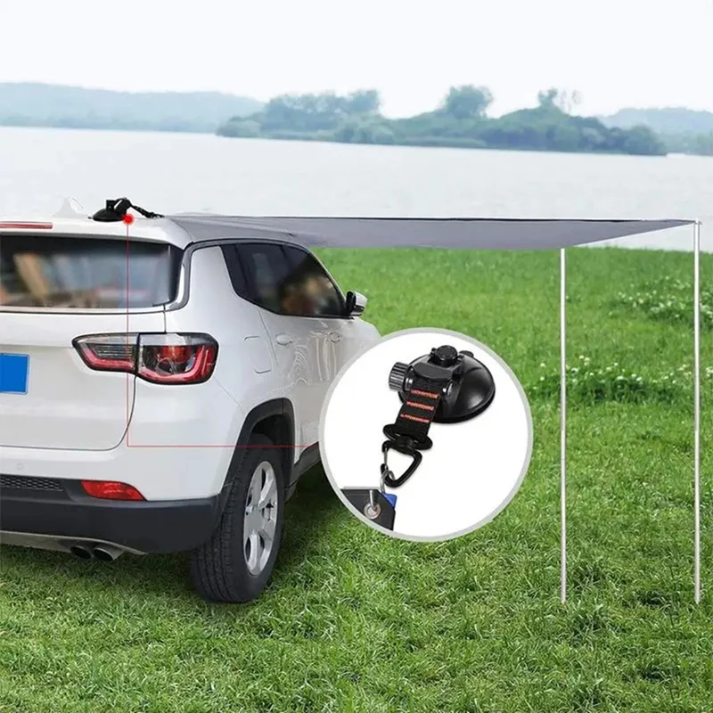 Suction Cup Anchor 4 Pieces Vacuum Suction Cup With Hooks Outdoor Gear Camping Tarp Accessory Strong Load-Bearing-A021