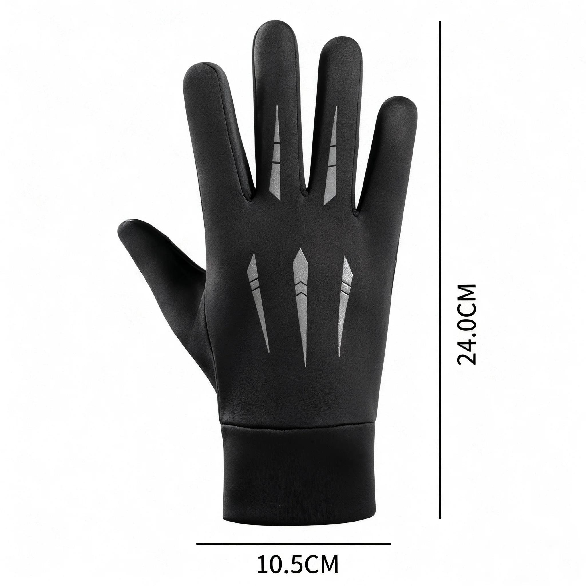 Winter Warm Gloves Thicken Fleece Lining Cycling Gloves Anti-Slip Cold-proof Thermal Touchscreen Outdoor Sports Ski Gloves