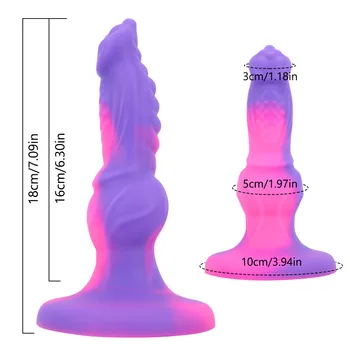 Jiaolong phallus silicone male and female couples SM adult sex products dildos  soft dildo for anal realistic dildo dragon dildo 3
