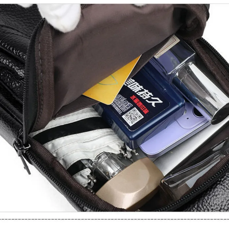 Unisex PU Leather Small Satchel Crossbody Large Capacity 2023 New Super Hot All-Match Soft Leather