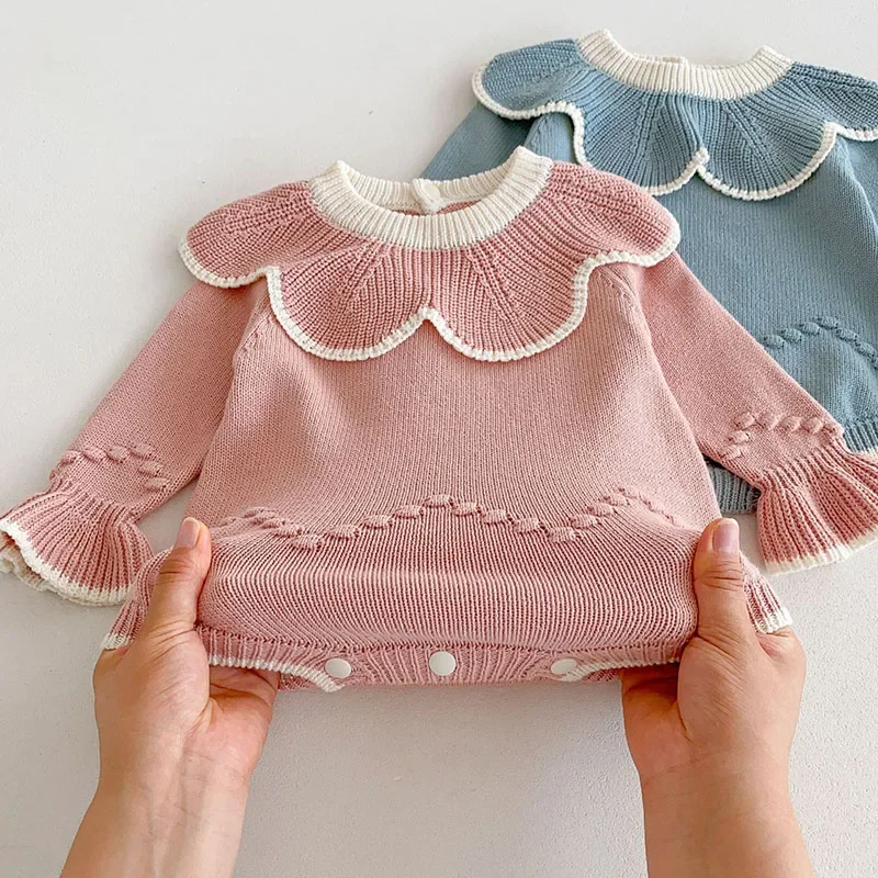 Autumn Baby Knit Bodysuit for Toddler Girls