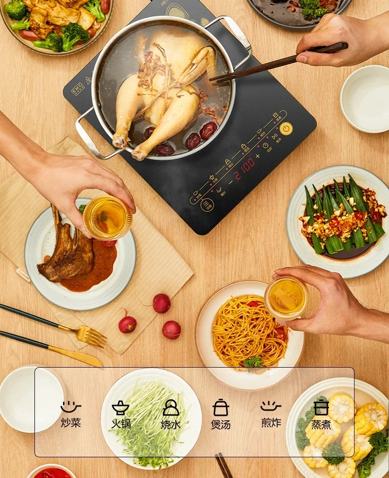 220V Midea Induction Cooker for Home Use, High Power for Stir-Fry and Hot Pot, Official Flagship Store Genuine Products