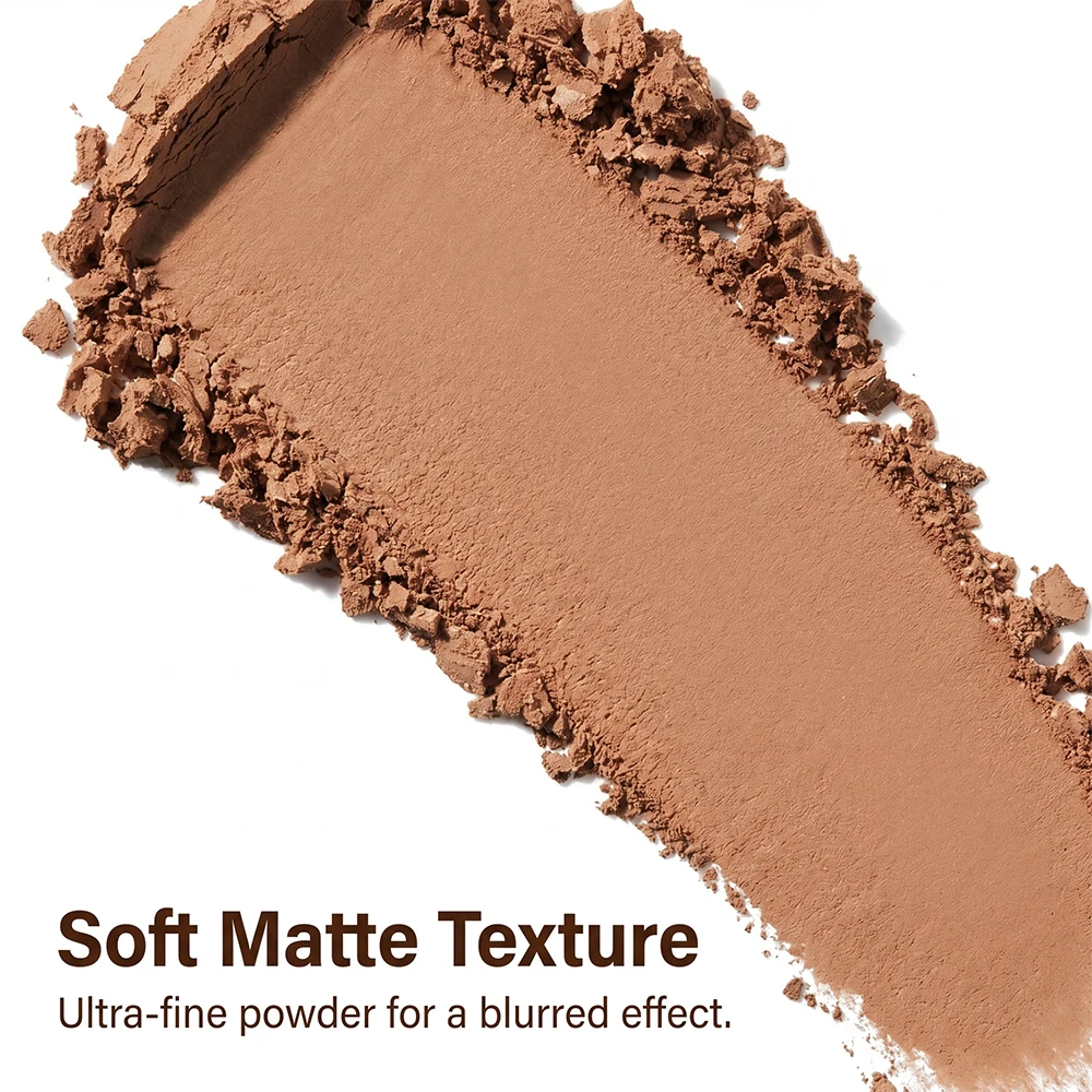 Warm Radiance Soft-Matte Bronzing Powder with Buildable Coverage