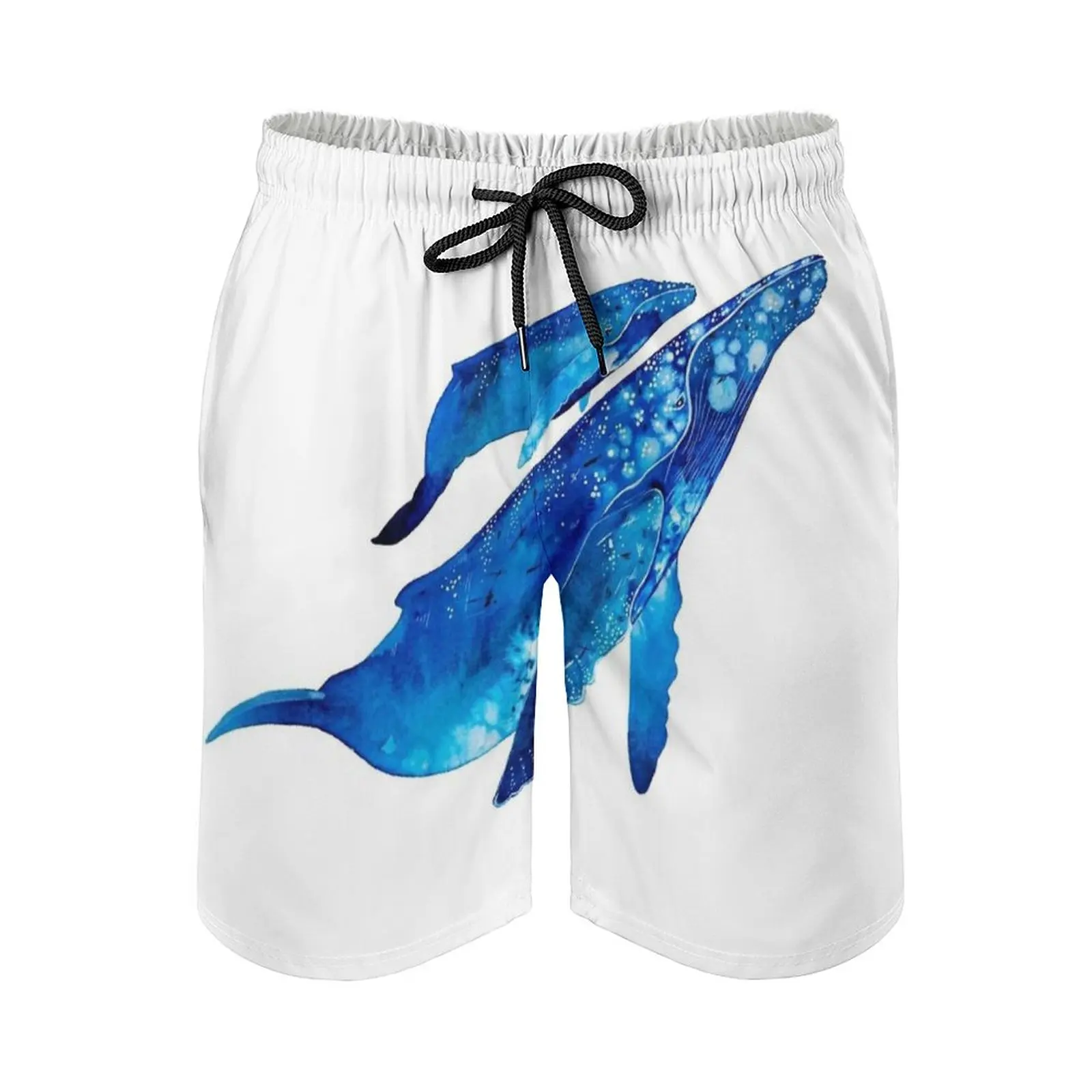 

Мужские плавки Humpback для матери и икры, спортивные шорты, пляжные плавки, карманы для серфинга и сетчатая подкладка, горб Кита