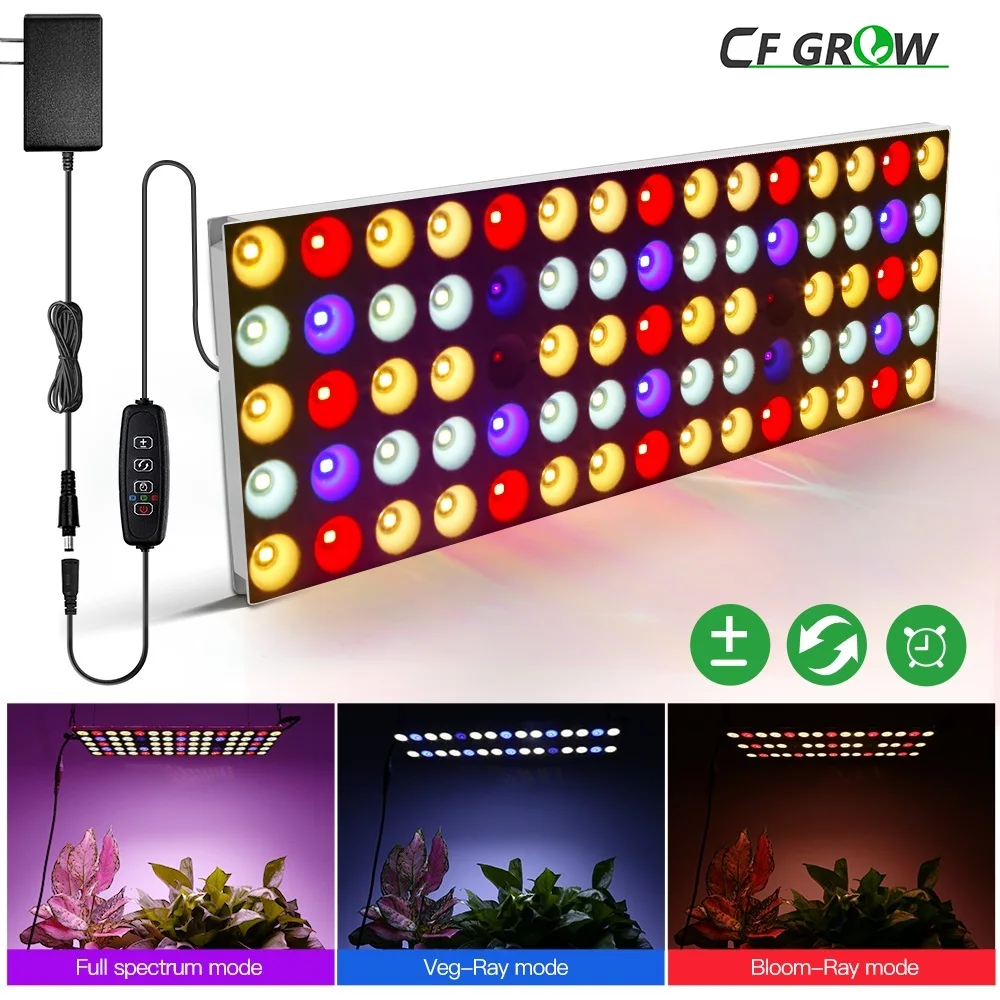 

Dimmable LED Grow Light Full Spectrum 750W 1500W 2250W + Timer for Indoor Tent Garden Hydroponics Seedling Veg Bloom Plant Lamp