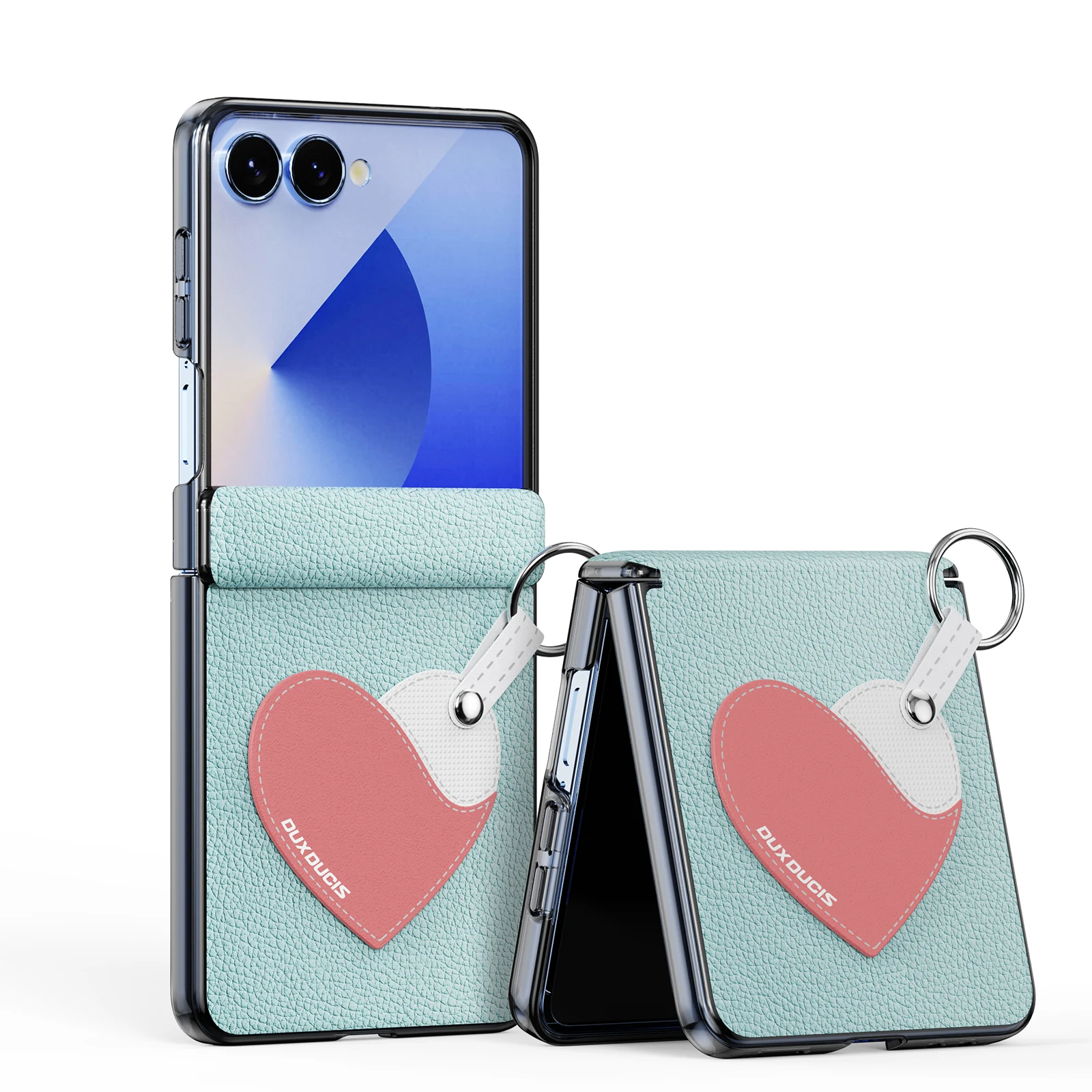DUX DUCIS Ultra-Thin Leather Flip Case with Shockproof Full-Body Protection & Lanyard Design