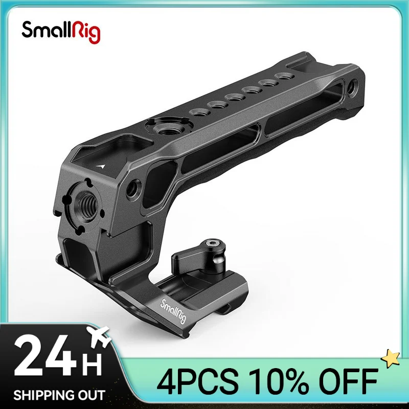 NICEYRIG Top Handle With Cold Shoe Mount - For DSLR, Sony, Canon, Nikon Camera Cages