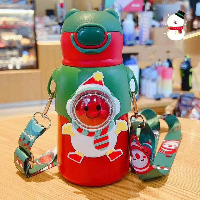 Cartoon Children's Cup Travel Mug Stainless Steel Children's Water Bottle  Stanley Thermo Bottle Cute Portable Student Kettle - AliExpress