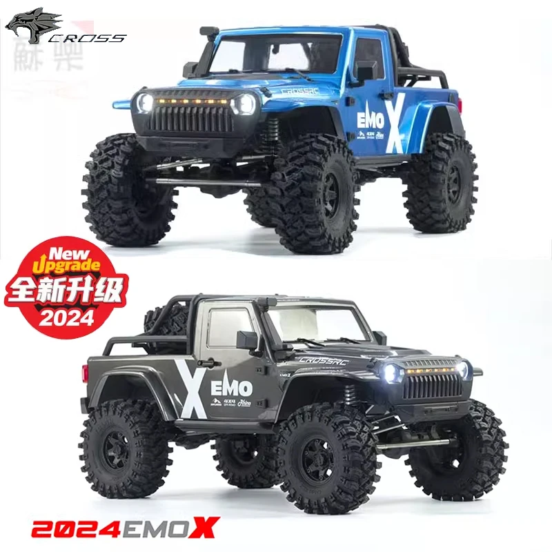 

2024 New Crossrc Emo X Great Rhino Upgrade 1/8 Off-road Climbing Vehicle Differential Lock Two-speed Gate Bridge Model Boy Toy