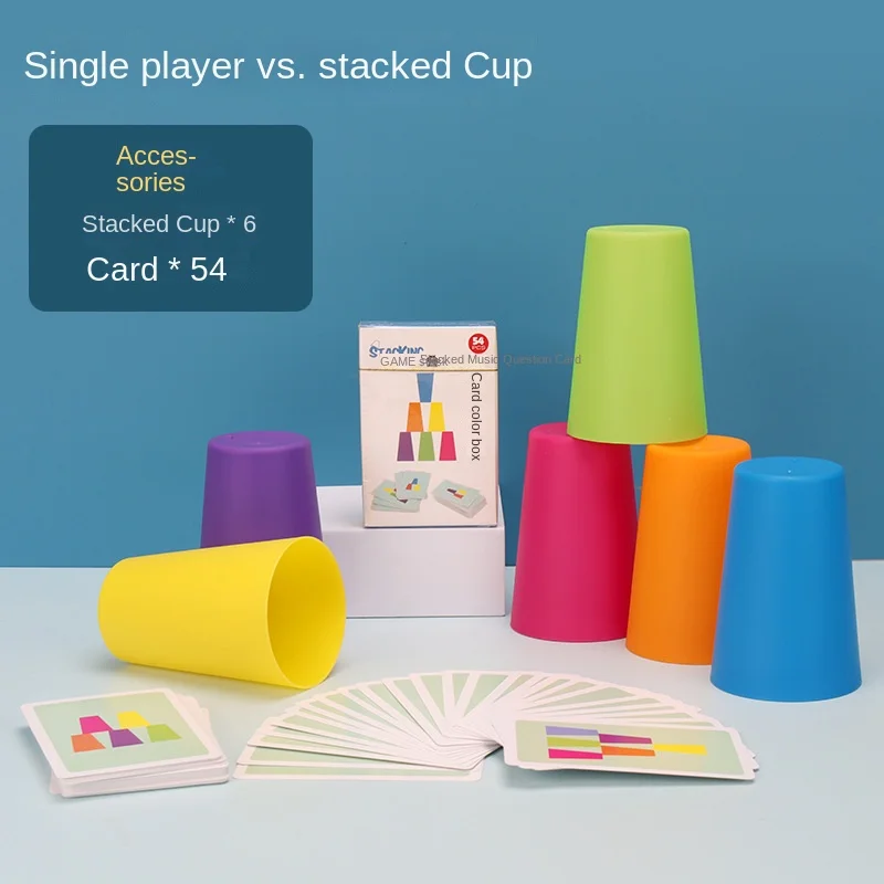 Cup Stacking Game Speed Stacking Cups Game - 2 Player Battle With Bell ...