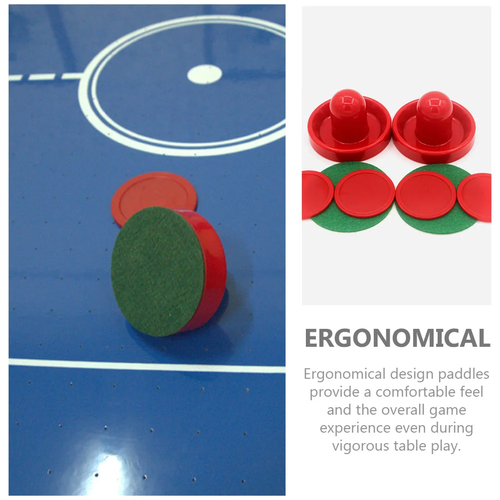 Conjunto de discos de hóquei de mesa, conjunto de empurradores de hóquei de  mesa design ergonômico acessório de hóquei de mesa para jogo de hóquei