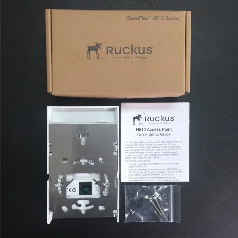 Ruckus 무선 언리쉬드 호텔 패널 액세스 포인트, Wave2,2.4GHz 및 5GHz, 802.11ac, H510 9U1-H510-WW00 9U1-H510-US00 유사