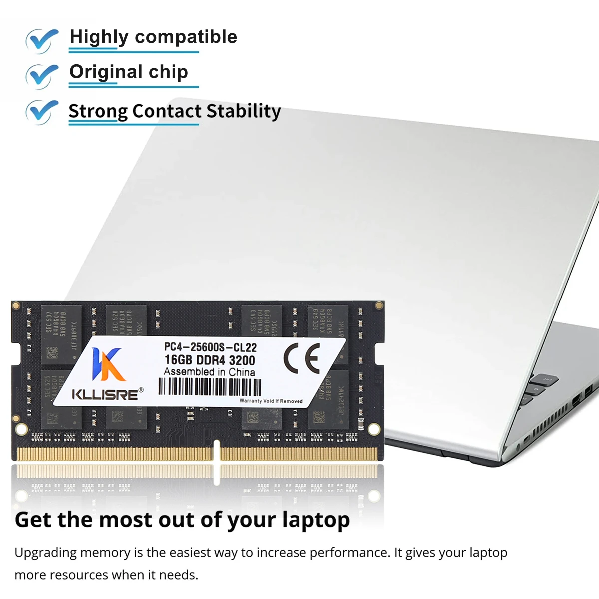 Kllisre Memória DDR4 Sodimm 16GB 2666MHz 3200MHz Pamięć RAM do