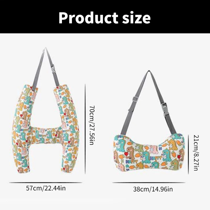 Headrest Safety Pillow Cushion H-Shape Car Back Seats Travel Pillow for Kid