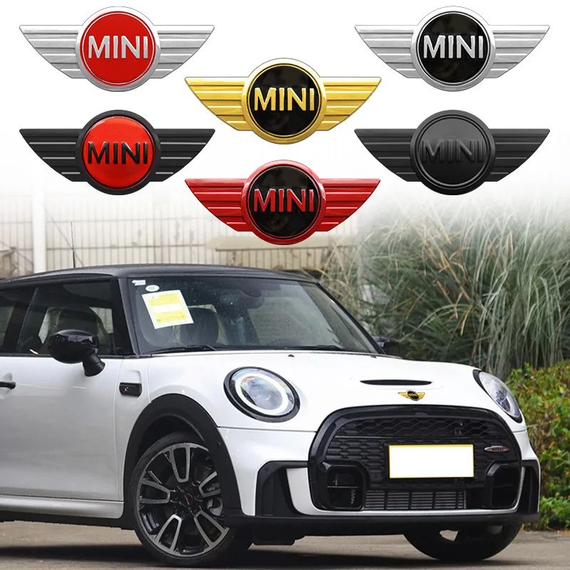 Car Stickers for Car Badge Grille Emblem and More 1Pcs BMW Mini Cooper R55 R56 R50 R53 R60 F55 F56 3D Metal