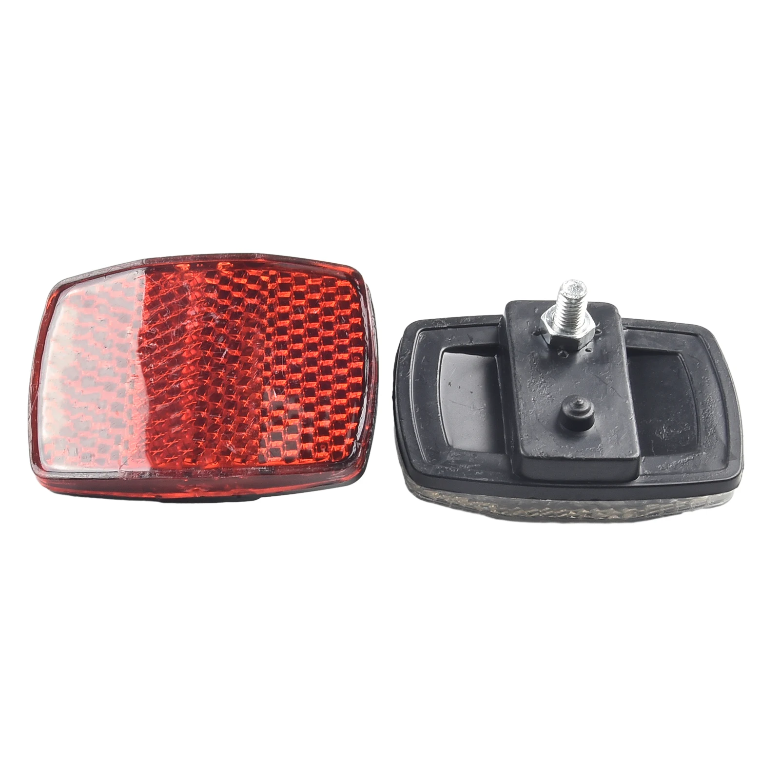 

2pcs MTB Bike Front Rear Reflector Mountain Bicycle Red White Reflector Set With Mounting Bracket Night Riding Warning Accessory