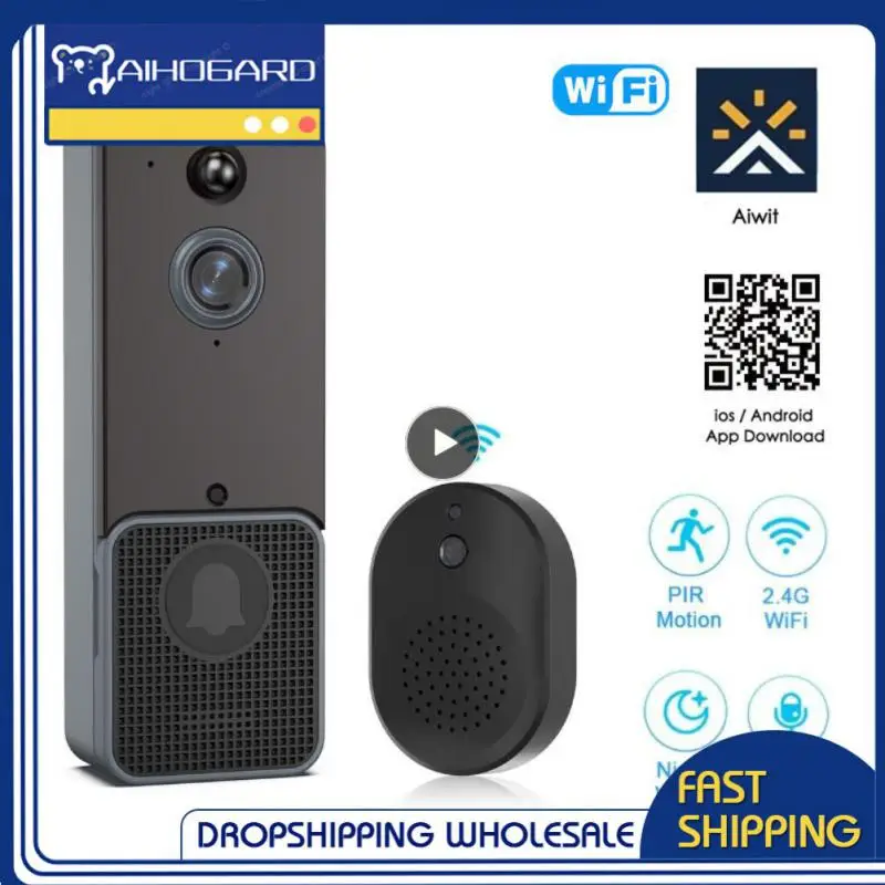 

Видеодомофон Smart Home WiFi уличный беспроводной звонок 1080P с камерой, водонепроницаемая защита