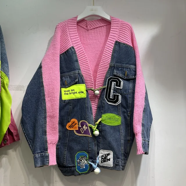 Knitted Denim Jumper Jacket 11