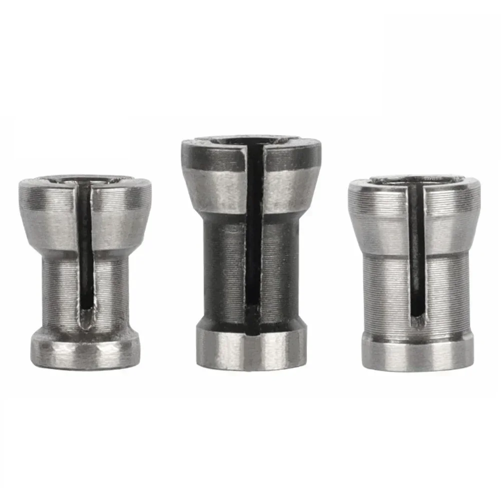 1/3pcs Router Collet Chuck 6/6.35/8mm Power Tools Accessories Milling Cutter Adapter For Trimming Engraving Machine Tools