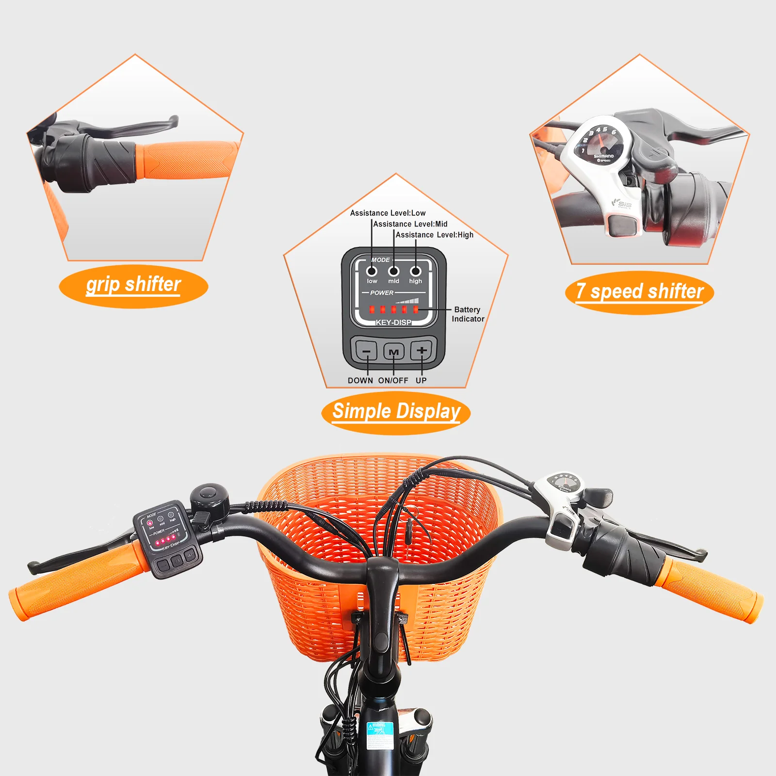 TTGO YY-26ST 250W 36V 14,5Ah E-Bike für Erwachsene und Kinder, Outdoor-Fahrrad, Pendler-Elektrofahrrad mit 26*1,95 Zoll Reifen – Detail 12