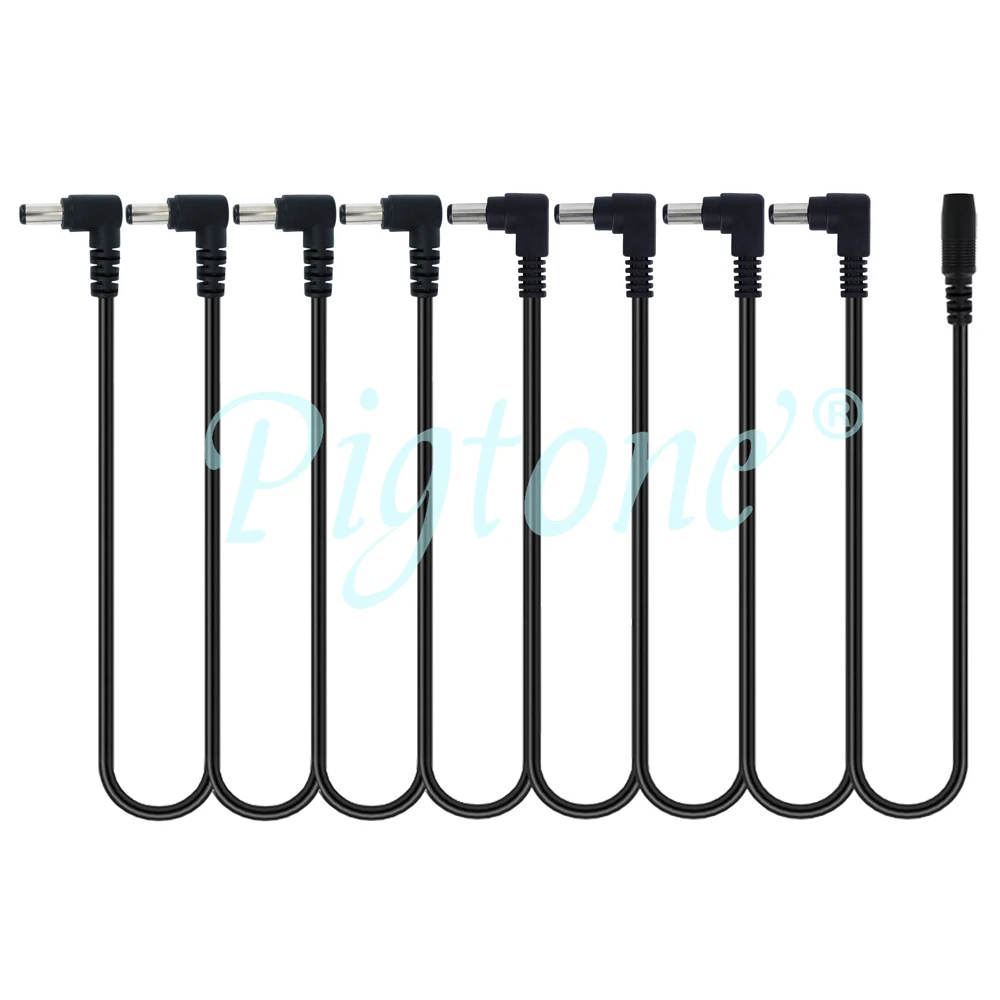 Daisy Chain 1 to 3 5 6 8 Ways Splitter Guitar Effects Pedal Accessories Power Supply Cable For 9V DC Adapter Plug