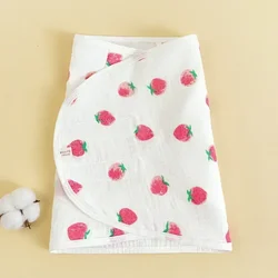 Soft Summer Infant Swaddle Sleep Wrap Blanket - 35 80cm (Strawberry)