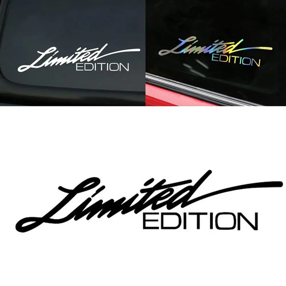 

2PCS Limited Edition Logo Emblem Badge Metal Sticker Decal Car Accessories Auto DIY Decoration Sticker White / Black / Colorful