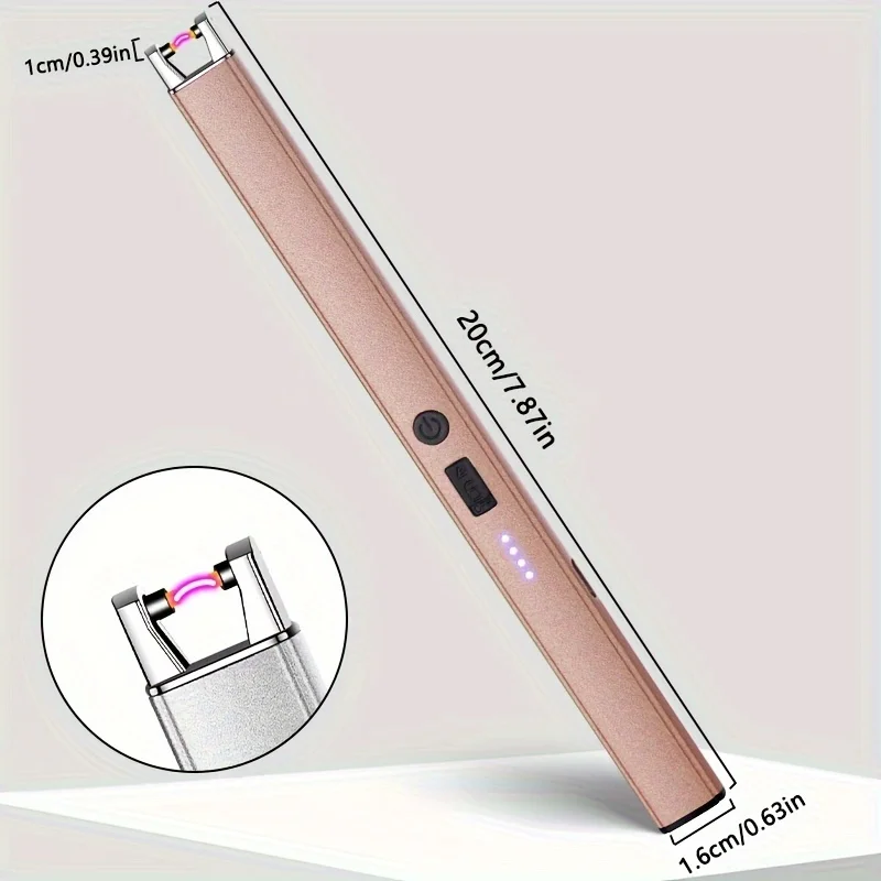 1pc, windproof charging arc lighting USB powered igniter, suitable for outdoor and kitchen use, outdoor camping 3